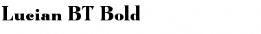 Download Lucian BT Bold Font Title Preview
