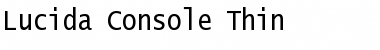 Download Lucida Console Thin Font