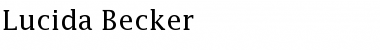 Download Lucida Becker Font