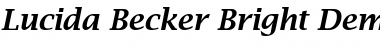 Download Lucida Becker Bright Demi Font