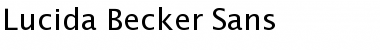 Download Lucida Becker Sans Font