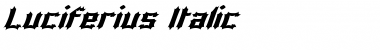 Download Luciferius Italic Font Title Preview