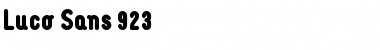 Download Luco Sans 923 Font Title Preview