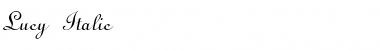 Download Lucy Italic Font Title Preview