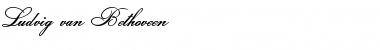 Download Ludvig van Bethoveen Regular Font Title Preview