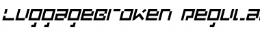 Download LuggageBroken Italic Font Title Preview Download LuggageBroken Italic Font Title Preview