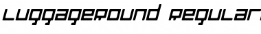 Download LuggageRound Italic Font Title Preview