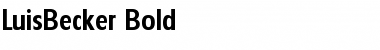 Download LuisBecker Bold Font Title Preview