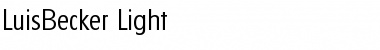 Download LuisBecker-Light Regular Font Title Preview