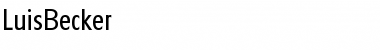 Download LuisBecker Regular Font Title Preview