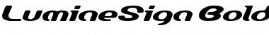 Download LumineSign Bold Font Title Preview
