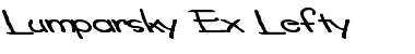 Download Lumparsky Ex Lefty Regular Font Title Preview