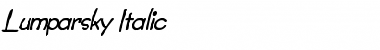 Download Lumparsky Italic Italic Font Title Preview