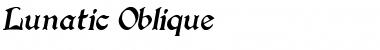 Download Lunatic Oblique Font Title Preview