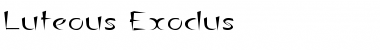 Download Luteous Exodus Regular Font Title Preview