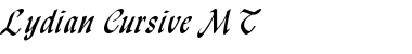 Download Lydian Cursive MT Font