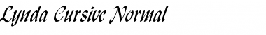 Download Lynda Cursive Normal Font Title Preview Download Lynda Cursive Normal Font Title Preview