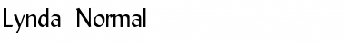 Download Lynda Normal Font Title Preview Download Lynda Normal Font Title Preview