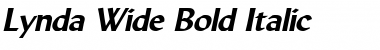 Download Lynda Wide Bold Italic Font Title Preview Download Lynda Wide Bold Italic Font Title Preview