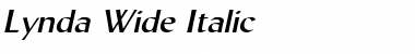 Download Lynda Wide Italic Font Title Preview
