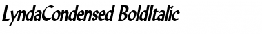 Download LyndaCondensed BoldItalic Font Title Preview Download LyndaCondensed BoldItalic Font Title Preview