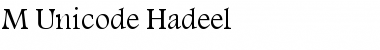 Download M Unicode Hadeel Font
