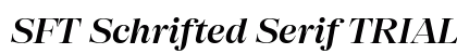 SFT Schrifted Serif TRIAL D D DemiBd Italic preview
