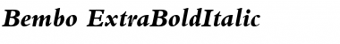 Download Bembo ExtraBoldItalic Font