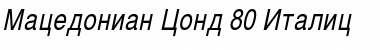 Download Macedonian Cond 80 Italic Font