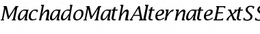 Download MachadoMathAlternateExtSSK Font