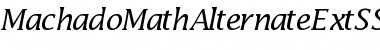Download MachadoMathAlternateExtSSK Font