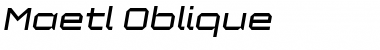 Download Maetl Oblique Font