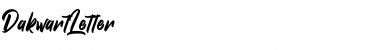 Download Dakwart Letter Font