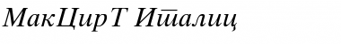 Download MakCirT Italic Font