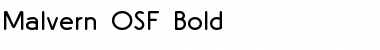 Download Malvern OSF Bold Font