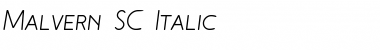 Download Malvern SC Italic Font