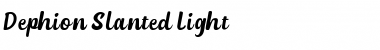 Download Dephion Slanted Font Download Dephion Slanted Font