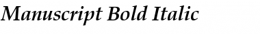 Download Manuscript Bold Italic Font