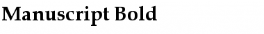 Download Manuscript Bold Font