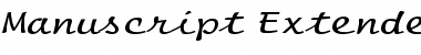 Download Manuscript Extended Font