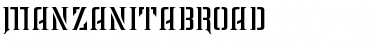 Download ManzanitaBroad Regular Font