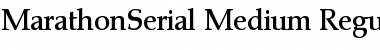Download MarathonSerial-Medium Regular Font