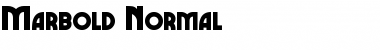 Download Marbold Normal Font