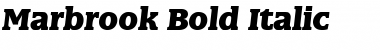 Download Marbrook BQ Bold Italic Font