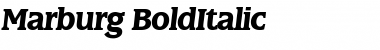 Download Marburg BoldItalic Font