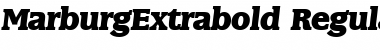 Download MarburgExtrabold RegularItalic Font