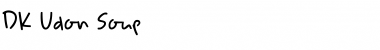 Download DK Udon Soup Font Download DK Udon Soup Font
