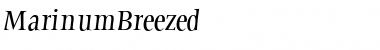 Download MarinumBreezed Regular Font