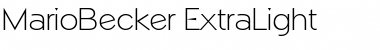Download MarioBecker-ExtraLight Regular Font