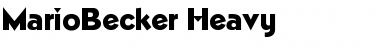 Download MarioBecker-Heavy Regular Font
